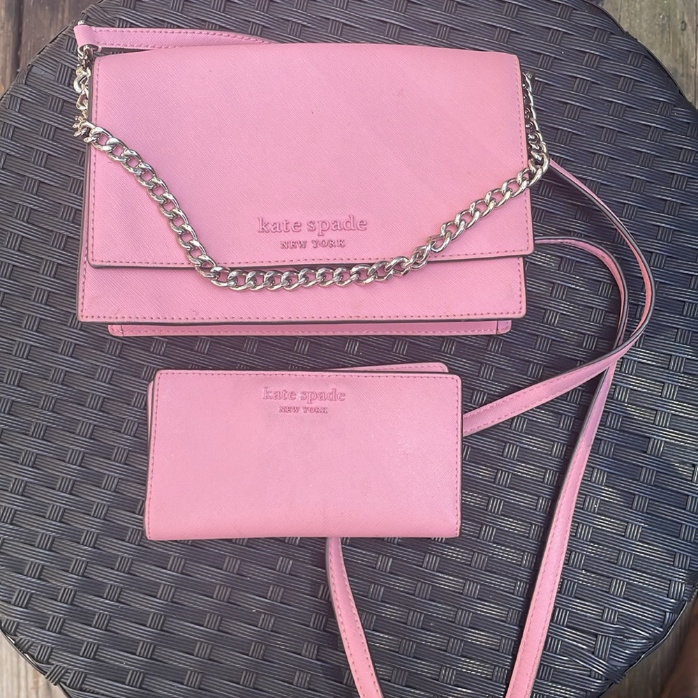 ♠️ Kate Spade Pink Handbag SET- Cameron Handbag & Wallet